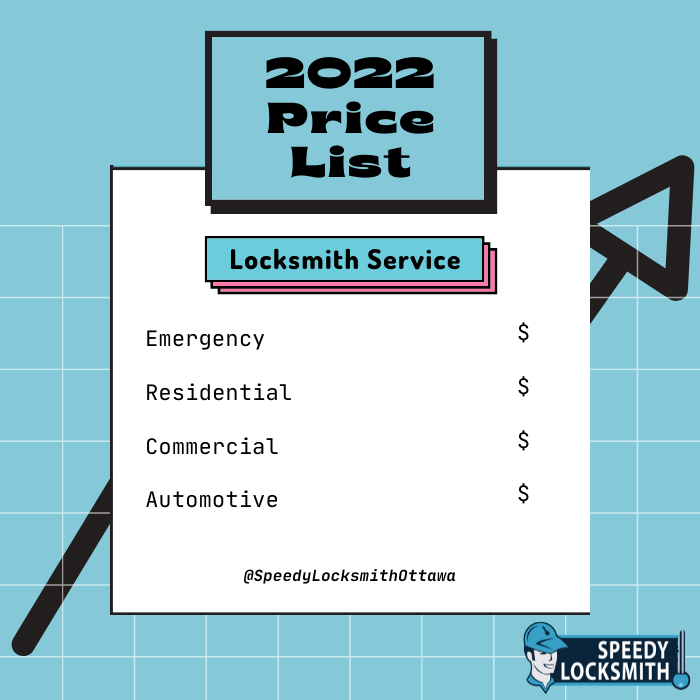 Locksmith Price List In Canada (2022 Guide)