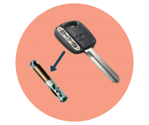 Chip car key duplicate